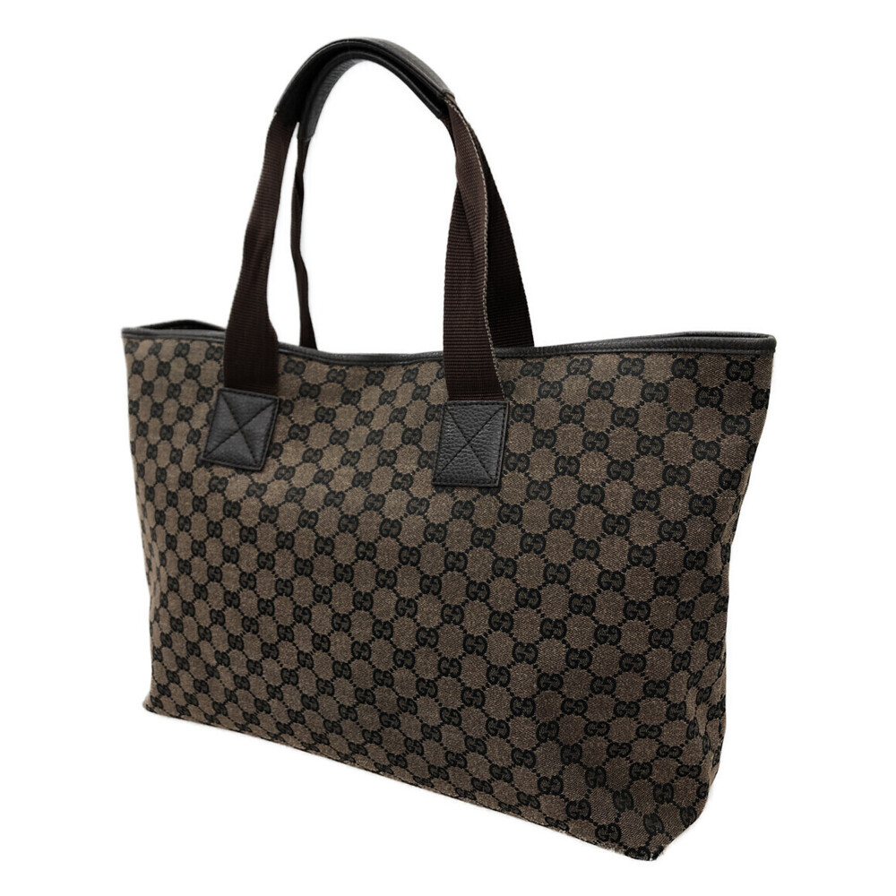 Gucci GG Original Brown Bag Tote Canvas